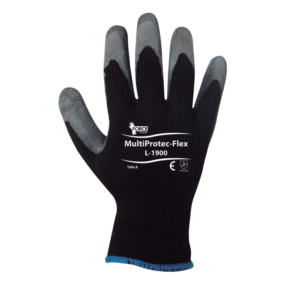 Guante MultiProtec-Flex, L-1900, palma Latex, talla estandar.